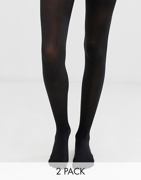 Gipsy - Confezione Da 2 Paia Di Collant 60 Denari - Nero