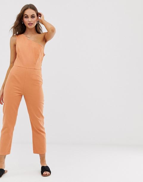 asos coral jumpsuit