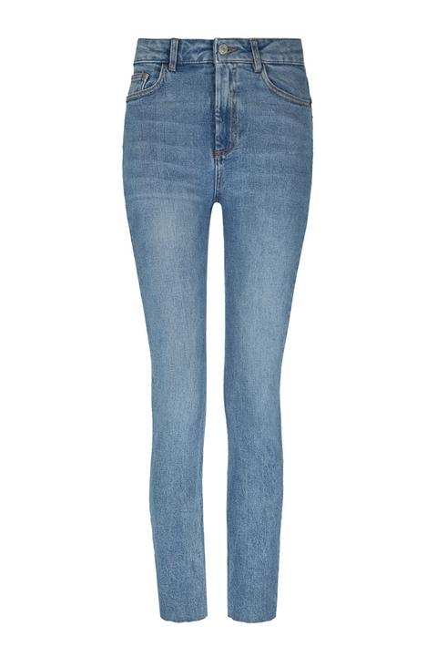 Jeans Mom Vita Media Blu