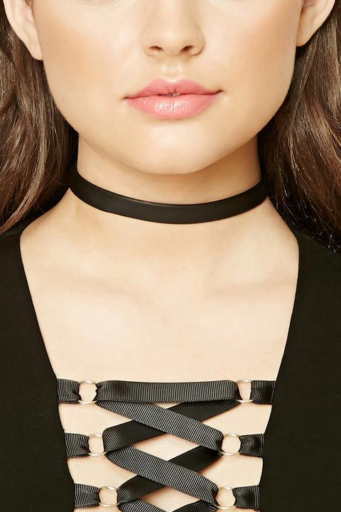 Faux Leather Choker