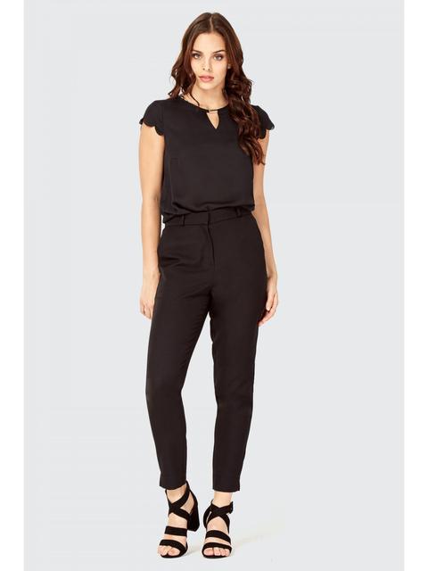 Black Statement Cigarette Suit Trouser