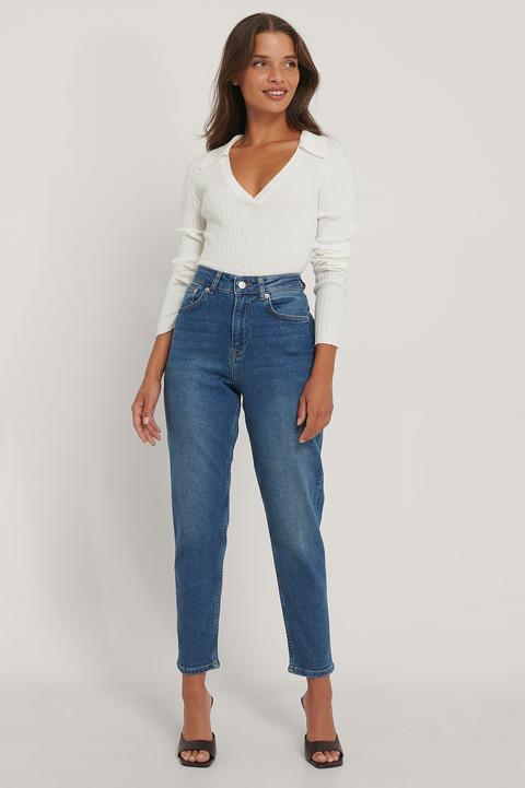 Na-kd Organic Mom Jeans - Blue