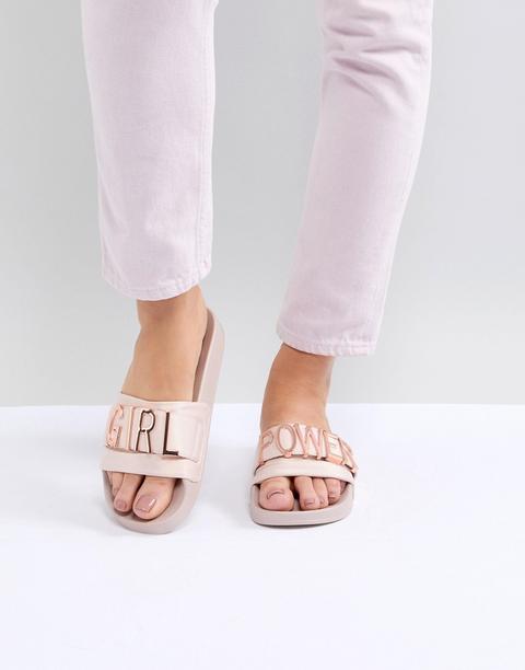 Steve Madden - Girl Power - Flache Slider - Rosa