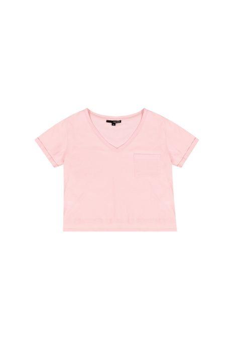 T-shirt Corta Rosa