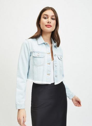 cut off denim jacket