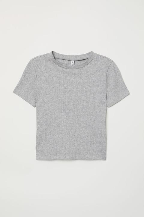 Camiseta De Canalé - Gris