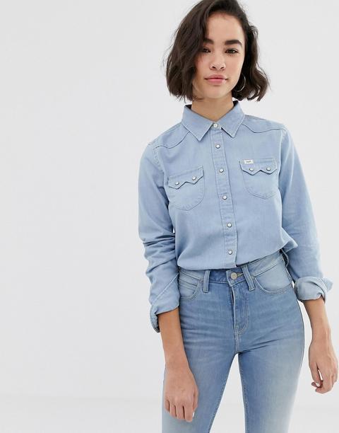 Lee - Camicia Di Jeans Stile Western - Blu