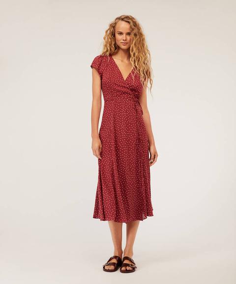 oysho polka dot dress