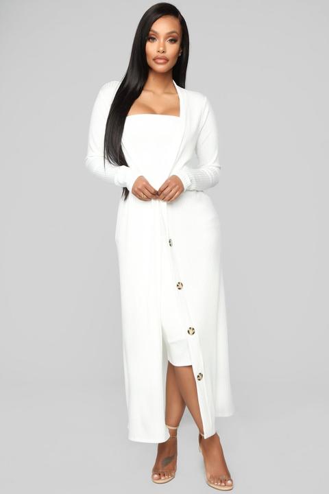 Never Looking Back 2 Piece Dress - White