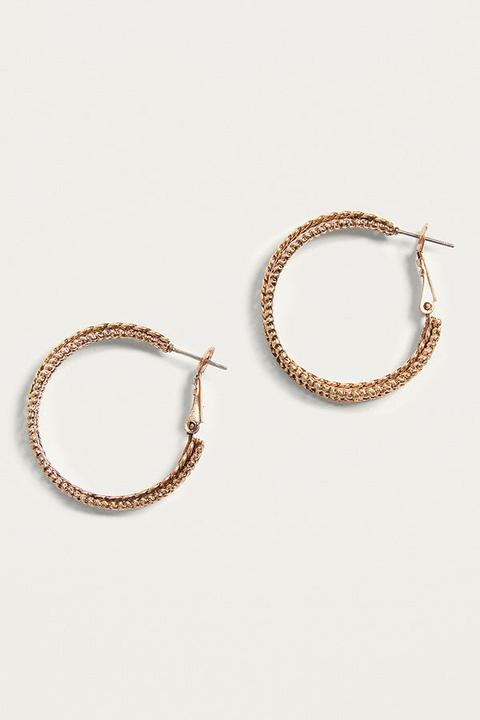 Vintage Inspired Triple Twist Hoop Earrings