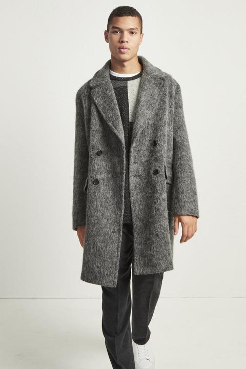 Deluxe Pile Coat - Charcoal Melange