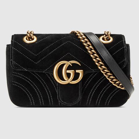 gg marmont velvet mini bag