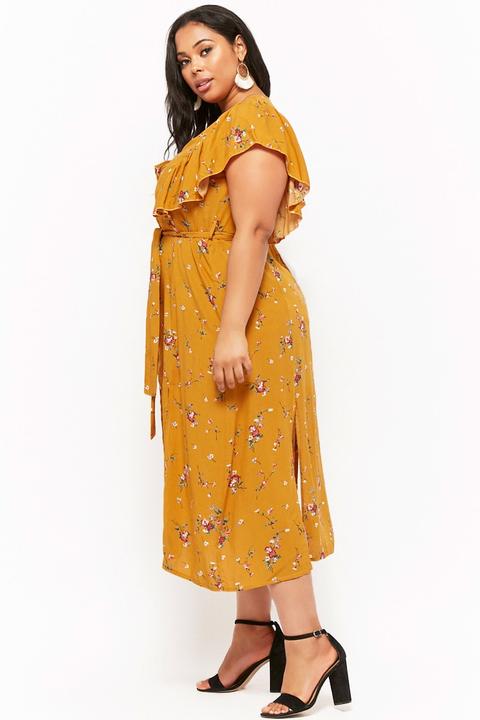 forever 21 button front midi dress