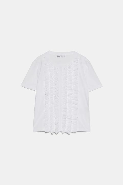 Ruffled T-shirt Trf