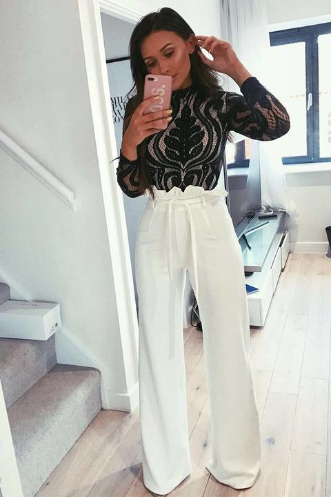 tall high waisted trousers