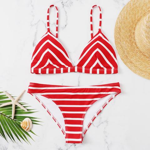 Bikini De Chevron De Rayas