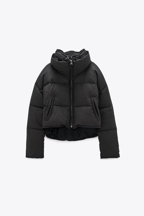 Contrast Puffer Jacket