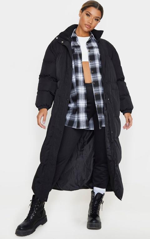 Black Maxi Puffer Coat