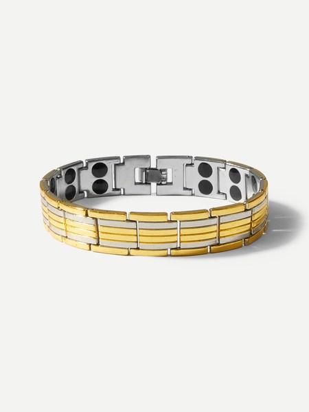 Bracciale Magnetico Per Uomo A Bicolore