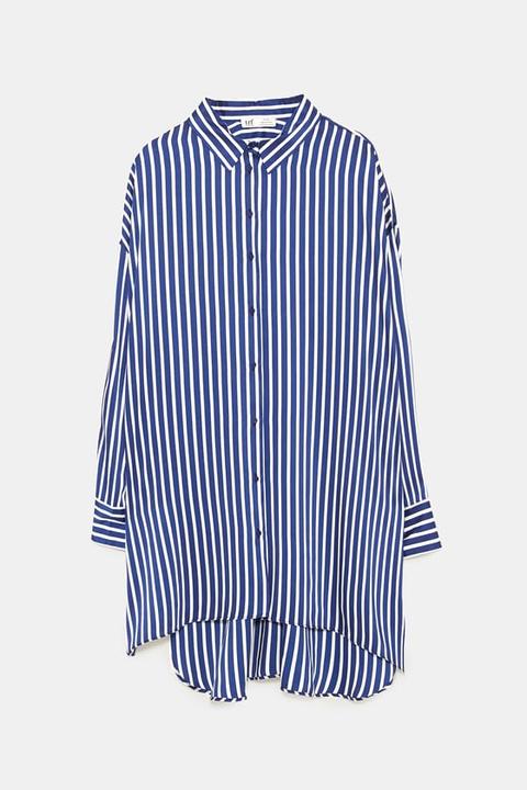 Camicia Dalla Lunghezza Asimmetrica A Righe