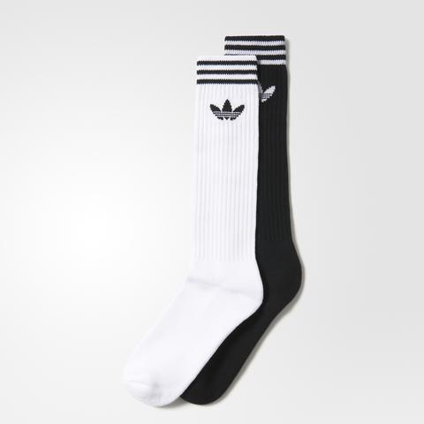 Solid Knee Socks 2 Pairs - Blanco Adidas | Adidas España