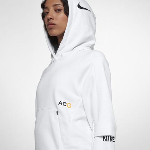 nike acg white hoodie