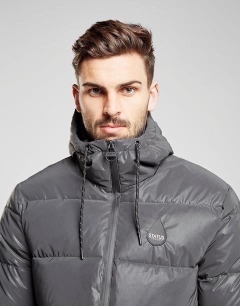 Status Collector Reflective Jacket Grey Mens from Jd Sports on