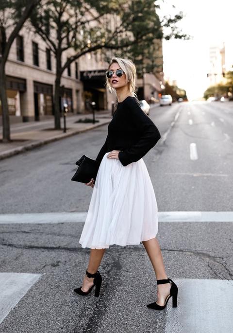 Gonna Granata Tutu Vita Alta Soffice Tulle Partito Midi Bianco
