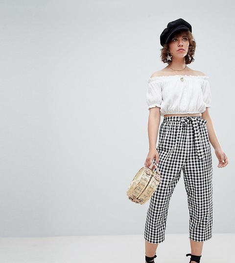 Reclaimed Vintage Inspired Gingham Trousers