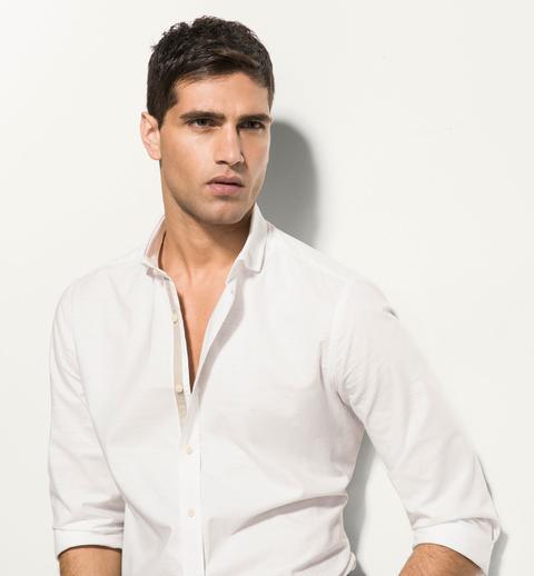 Camisa Blanca Tapeta Beige