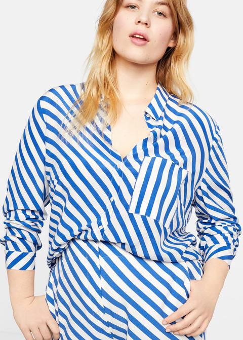 Camicia Righe Stampata