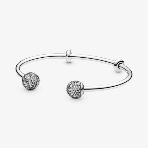 Pandora Pulsera Moments Abierta Con Cierres Pavé Para Charms