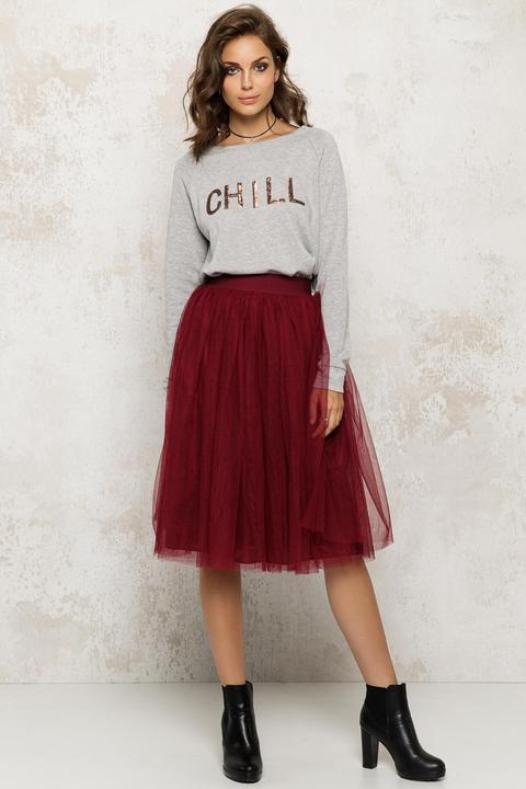 Chic Ballerina Skirt Bordeaux