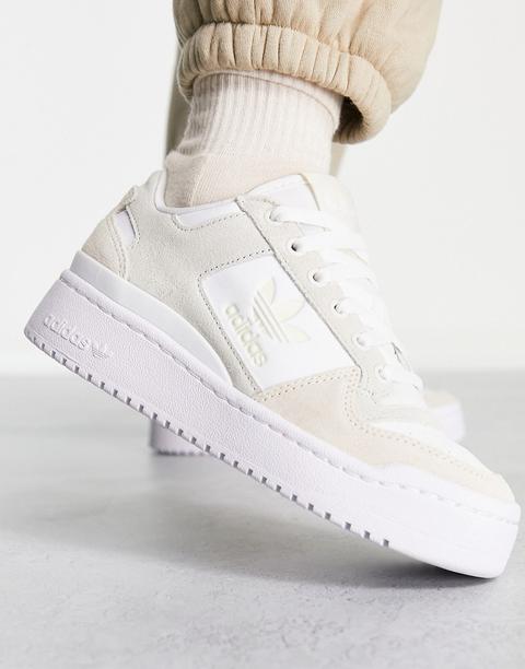 Zapatillas De Deporte Blancas Con Tonos Neutros Forum De Adidas Originals-blanco