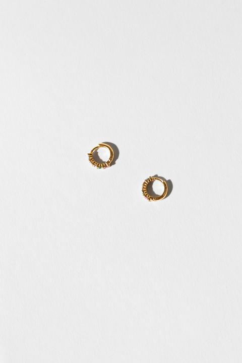 925 Mm Sterling Silver And 24k Gold Earrings
