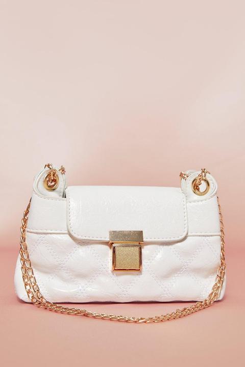 Quilted Chain Detail Shoulder Bag