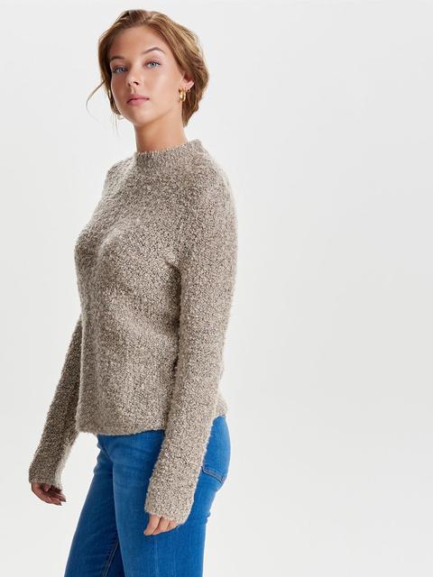 High Neck Knitted Pullover
