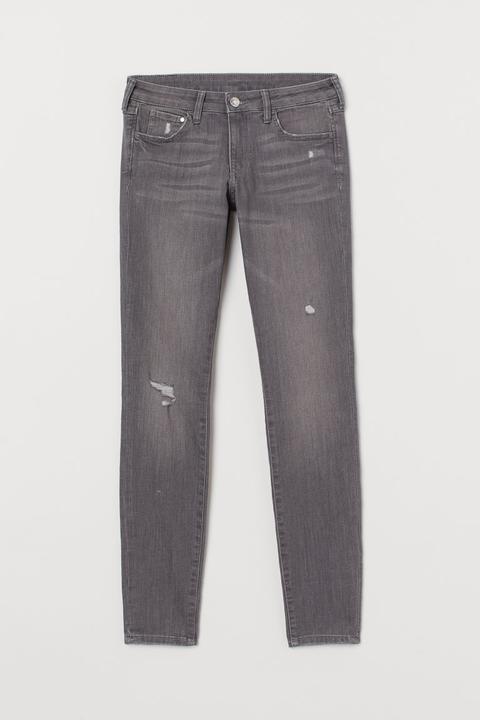 Super Skinny Low Jeans - Gris