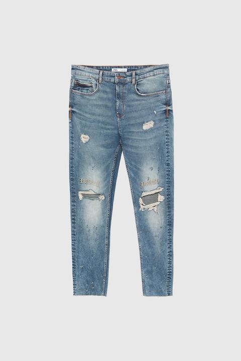 Denim Skinny Rotos