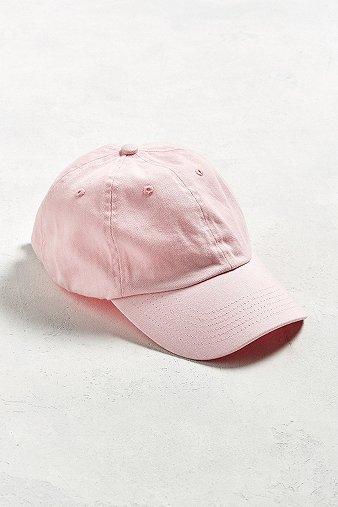 Uo Curved Brim Pink Baseball Hat - Mens One Size