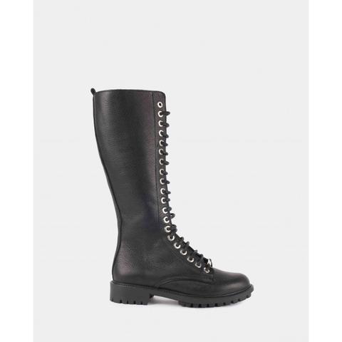 Bota Alta Napa Negro