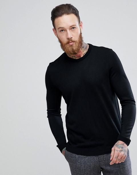 Asos - Maglione Girocollo Nero - Nero