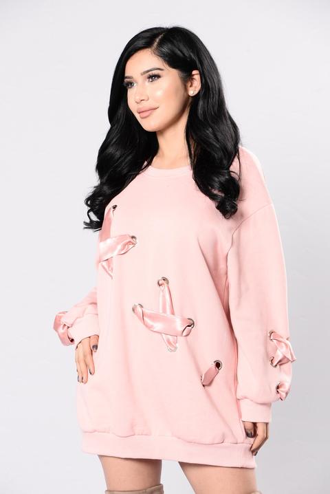 Ex Files Sweatshirt - Dusty Pink