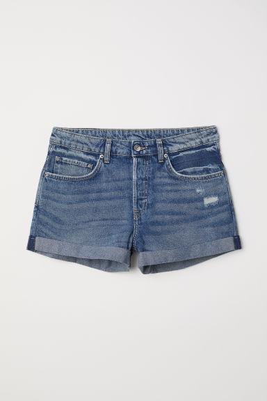 H & M - Shorts In Jeans Boyfriend - Blu