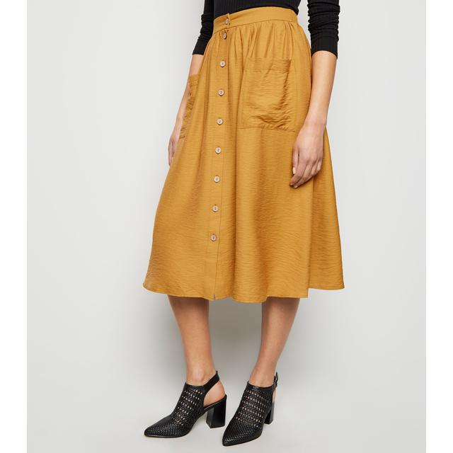 Mustard skirt outlet new look