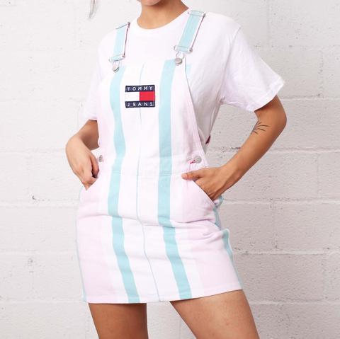 tommy hilfiger white dungarees