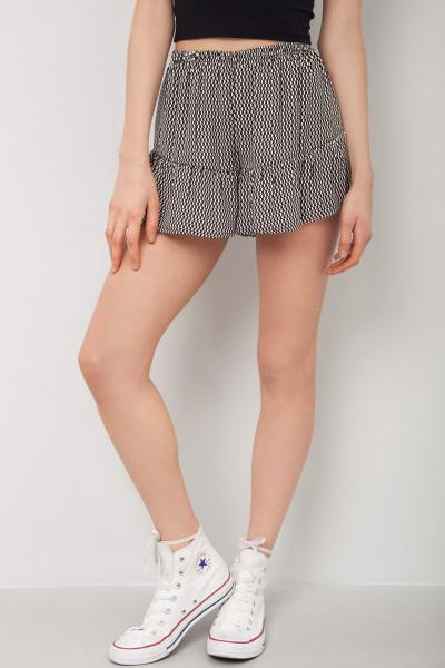 High Waist Ruffles Shorts