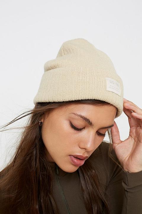 Uo Utility Beanie - White All At Urban Outfitters