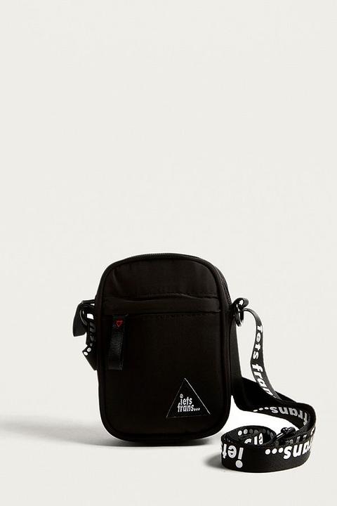 Iets Frans. Black Pouch Cross Body Bag