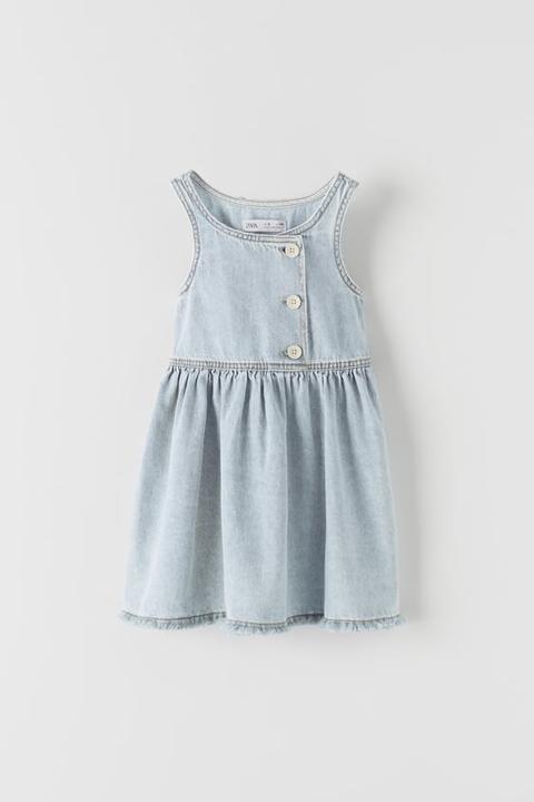 Vestido Denim Botones